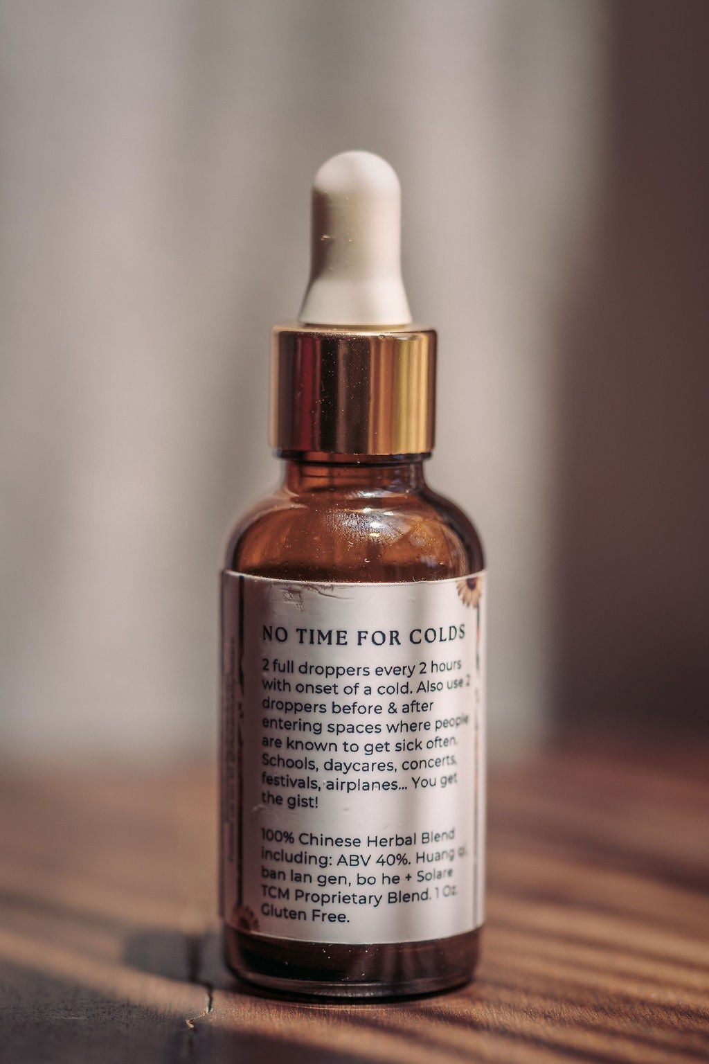 No Time for Colds  | Chinese Herbal Tincture
